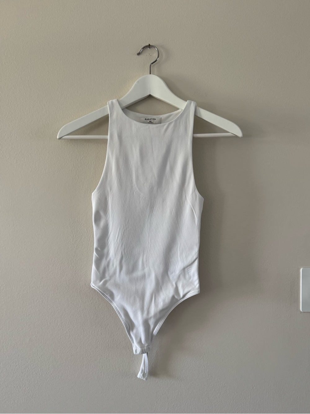 Aritzia Babaton Contour White tank bodysuit